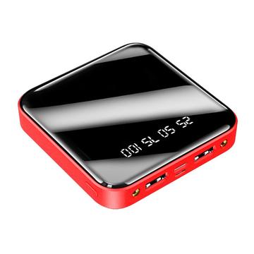 Mini Power Bank 20000mAh - 2x USB - Vermelho