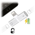 Adaptador Lightning Mini T-Shape 2-em-1 - iPhone XS Max/XS/XR - Prateado