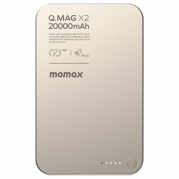Banco de potência magnético sem fios Momax Q.Mag X2 20000mAh