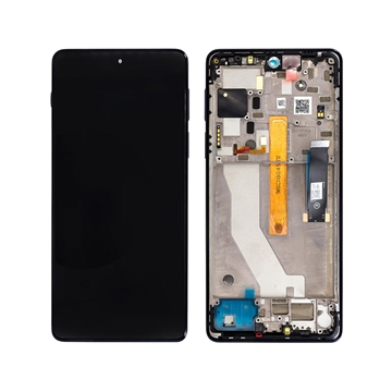 Estrutura para a Parte Frontal e Ecrã LCD 5D68C19375 para Motorola Edge 20 Pro - Azul