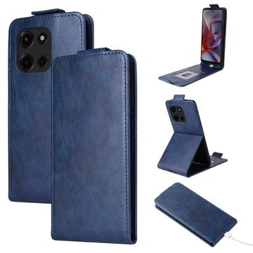 Capa flip vertical com suporte para Motorola Edge (2025) - Azul escuro