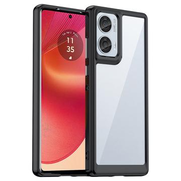 Capa Híbrida Antichoques para Motorola Edge 50 Fusion/G96 - Preto
