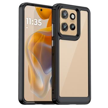 Capa Híbrida Antichoques para Motorola Edge 50 Neo/Moto S50 - Preto