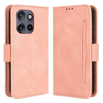 Capa para carteira para Motorola Edge 50 Neo/Moto S50 - Rosa