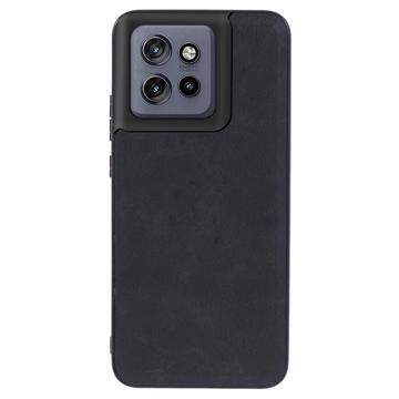 Capa Híbrida Revestida para Motorola Edge 50 Neo - Preto