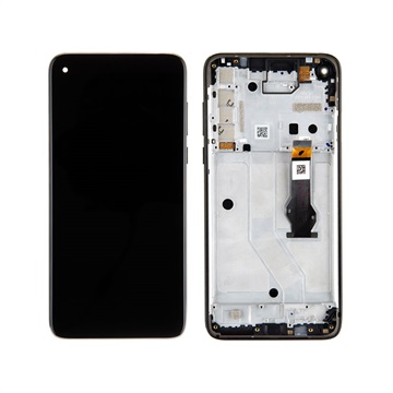 Estrutura para a Parte Frontal e Ecrã LCD 5D68C16142 para Motorola G8 Power - Preto
