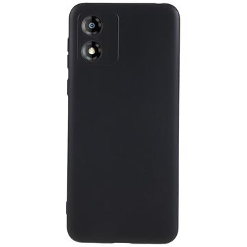 Capa de TPU Mate Anti Dedadas para Motorola Moto E13 - Preto