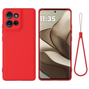 Capa de silicone líquido com correia de mão para Motorola Moto G 2026/G Play 2026