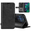 Capa tipo carteira com fecho magnético para Motorola Moto G Stylus 5G (2025)/Edge 60 Stylus - Preto