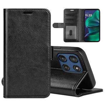 Capa tipo carteira com fecho magnético para Motorola Moto G Stylus 5G (2025)/Edge 60 Stylus - Preto