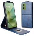 Capa flip vertical com suporte para Motorola Moto G06/G06 Power - Azul escuro