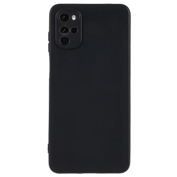 Capa de TPU Mate Anti Dedadas para Motorola Moto G22 - Preto