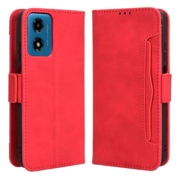 Bolsa tipo Carteira Cardholder para Motorola Moto G24 Power/G04/E14 - Vermelho