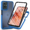 Capa 360 Série de Proteção Motorola Moto G55 - Azul / Transparente