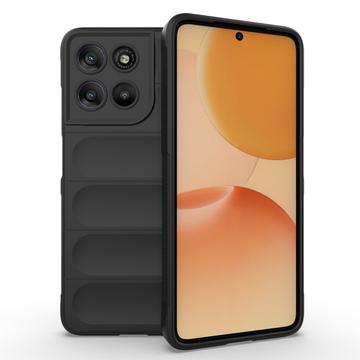 Capa de TPU Rugged para Motorola Moto G67 Power - Preto