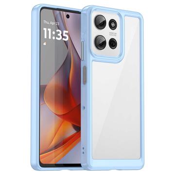 Capa Híbrida Antichoques para Motorola Moto G75 - Azul