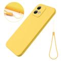 Capa de Silicone Líquido para Motorola Moto G84 - Amarelo