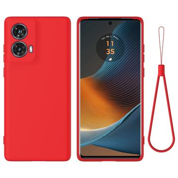 Capa de Silicone Líquido para Motorola Moto G85/S50 Neo - Vermelho