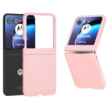 Capa de Plástico para Motorola Razr 50 - Cor-de-Rosa