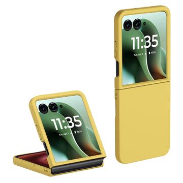 Capa Plastico com Borracha para Motorola Razr 60 Ultra - Amarelo