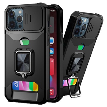 Capa Híbrida Multifuncional 4-em-1 para iPhone 11 Pro - Preto
