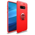 Capa Magnética com Anel de Suporte para Samsung Galaxy S10+ - Vermelho