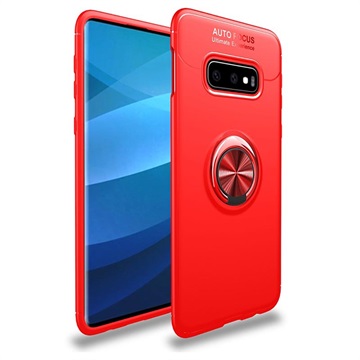 Capa Magnética com Anel de Suporte para Samsung Galaxy S10+ - Vermelho