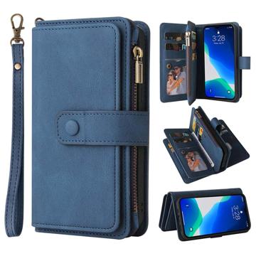 Bolsa Tipo Carteira Série Multiusos para iPhone 14 Pro Max - Azul