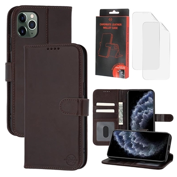 iPhone 11 Pro Max MyTPhone Capa para carteira em pele CardMate - Castanho escuro