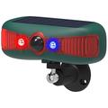 N911Y Alarme com sensor de movimento por infravermelhos alimentado por energia solar com som e luz dissuasores - Sistema repelente de animais