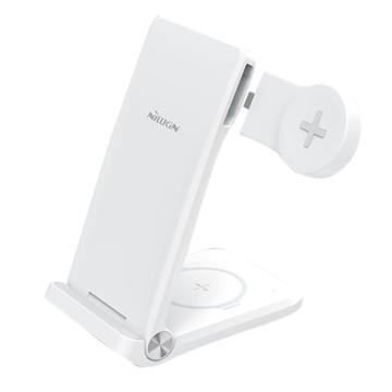 Carregador Sem Fio Nillkin Powertrio 3 em 1 com Carregador de Smartwatch Samsung