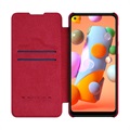 Bolsa Flip Nillkin Qin para Samsung Galaxy A21 - Vermelho
