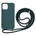 Capa de TPU Necklace Series para iPhone 12 Mini - Verde Escuro