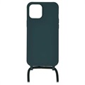 Capa de TPU Necklace Series para iPhone 12/12 Pro - Verde Escuro