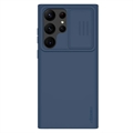 Capa de Silicone Nillkin CamShield Silky para Samsung Galaxy S23 Ultra 5G - Azul