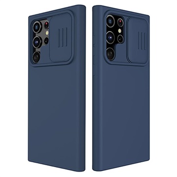 Capa Híbrida Nillkin CamShiled Silky para Samsung Galaxy S22 Ultra 5G - Azul
