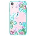 Capa Híbrida Nillkin Floral para iPhone XR - Flores Coloridas