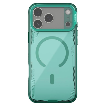 Capa magnética Nillkin IceBlade Prop para iPhone 17 Pro Max - Compatível com MagSafe, tampa com lente deslizante - Verde
