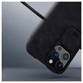 Bolsa tipo Flip Nillkin Qin Pro para iPhone 13 Pro - Preto