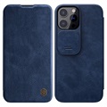Bolsa tipo Flip Nillkin Qin Pro para iPhone 13 Pro - Azul