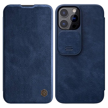Bolsa tipo Flip Nillkin Qin Pro para iPhone 13 Pro Max - Azul