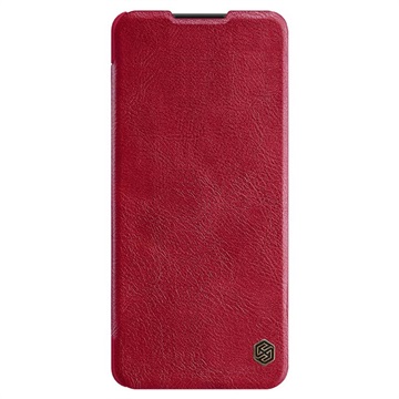 Capa Flip com Ranhura para Cartão Nillkin Qin para Samsung Galaxy A42 5G - Vermelho