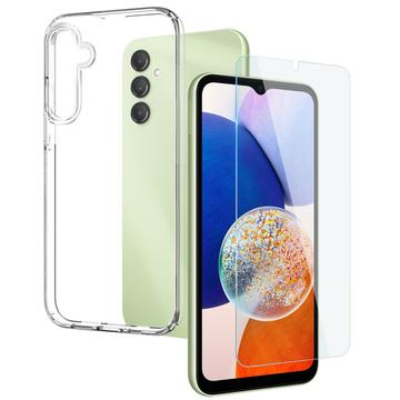 Conjunto de Proteção 2-em-1 Northjo para Samsung Galaxy A14/A14 5G - Transparente