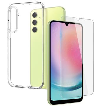 Conjunto de Proteção 2-em-1 Northjo para Samsung Galaxy A24 4G - Transparente