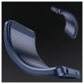 Capa de TPU Escovado para Nothing Phone (1) - Fibra de Carbono - Azul