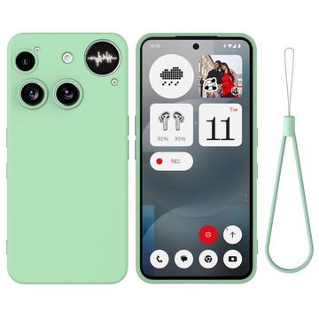Capa de silicone líquido com correia de mão para Nothing Phone (3)