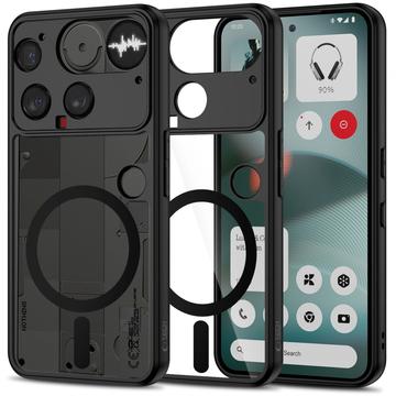 Capa Magmat Tech-Protect para Nothing Phone (3) - Compatível com MagSafe - Preto / Transparente