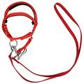 Cabresto equestre de nylon com cordão de chumbo - 1.3m - Vermelho