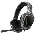 ONIKUMA K20 Camouflage Gaming Headset PS4 Auscultadores com microfone/luz LED - Cinzento escuro