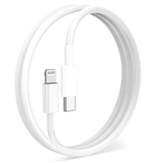 Cabo OTB USB-C / Lightning - iPhone 14/13/12/X/iPad Pro - 1m - Branco